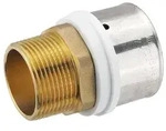 Pressfitting-&Uuml;bergang 50 x 4,0 mm - 1 1/4 Zoll Au&szlig;engewinde f&uuml;r MV-Rohr