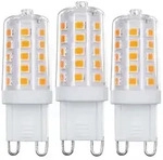LED's light LED SMD Leuchtmittel - Korn G9, 3.5W, 2700K, Klar, Dimmbar - 3er Pack -