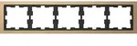 D-Life Metallrahmen, 5-fach, Champagnermetallic
