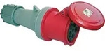 CEE-Kupplung Power Twist IP44, 5-polig, 400V, 63A - rot
