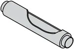 Viessmann Sch&auml;lldampfer DN160 aus Flexrohr, L&auml;nge 1 m, Packungsdicke 25 mm -