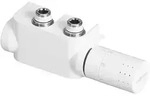 Viessmann Design-Ventilhahnblock f&uuml;r Badheizk&ouml;rper (Mittenanschluss) - Farbe...