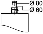 Viessmann Adapter zur Erweiterung von &Oslash; 60 mm auf &Oslash; 80 mm, Kunststoff (PPs),...