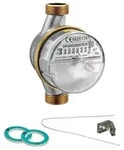 Wasserz&auml;hler kalt / warm 2,5 m3 mit Anschlussgewinde 3/4'' - 110 mm - geeicht...
