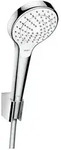 Handbrause-Set Hansgrohe Croma/Select S Vario/Porter S, Schlauch 1250 mm, wei&szlig;/chrom