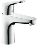 Waschtischmischer Hansgrohe Focus 100, Ausladung 119 mm, mit Zugstange, chrom -