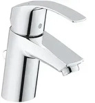 Waschtischmischer Grohe Eurosmart Standard S-Size, Ausladung 104 mm, mit Zugstange,