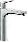 Waschtischmischer Hansgrohe 190 Focus, Ausladung 159 mm, mit Zugstange, chrom -