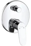 Unterputz-Wannenmischer Hansgrohe Focus, Rosette &Oslash; 150 mm mit R&uuml;ckflussverhinderer,