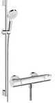 Brausethermostat-Set Hansgrohe Crometta Vario, Ecostat 1001 CL Brausestange 900 mm,