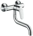 Wand-Sp&uuml;ltischmischer Hansgrohe Focus M41 mit Schwenkauslauf, Ausladung 261 mm,