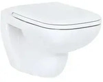 Combi-Pack Duravit D-Code Wand-Tiefsp&uuml;l-WC, sp&uuml;lrandlos mit Softclose WC-Sitz,