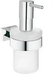 Seifenspender mit Wandhalter Grohe Essentials Cube, chrom - 40756001