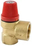 Caleffi Sicherheitsventil 1/2'' IG f&uuml;r Heizung - 2,5 bar - bis 120&deg;C - Auslass