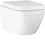 Combi-Pack Grohe Euro Wand-Tiefsp&uuml;l-WC, sp&uuml;lrandlos, Keramik & WC-Sitz Softclose,