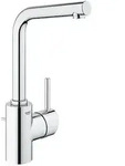 Waschtischmischer Grohe Concetto L-Size, L-Auslauf, Ausladung 143 mm, mit Zugstange,