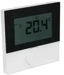 Raumregler Alpha direct Standard Display - 230 V - mit schwarzer Designscheibe -