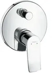 Unterputz-Wannenmischer Hansgrohe Metris, Rosette &Oslash; 150 mm mit