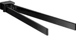Handtuchhalter emco loft, zweiarmig, schwarz, 337 mm - 055013331