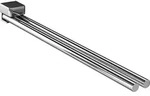 Handtuchhalter emco trend, zweiarmig, schwenkbar, chrom, 450 mm - 025000145