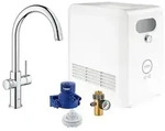 Sp&uuml;ltischmischer Grohe Blue Professional Starter Kit, C-Auslauf, chrom mit K&uuml;hler -
