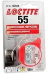 LOCTITE Gewindedichtfaden 55 - bis Gewinde 4'' - DVGW-Zulassung - Spender 50 m **
