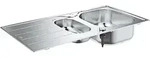 Edelstahlsp&uuml;le Grohe K200 mit 1, 5 Becken 965 x 500 mm reversibel - 31564SD1