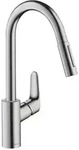 Sp&uuml;ltischmischer Hansgrohe Focus 240 herausziehbare Geschirrbrause + System...