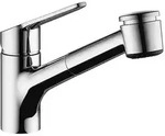 Sp&uuml;ltischmischer KWC Isla herausziehbare Geschirrbrause, Ausladung 225 mm, chrom -