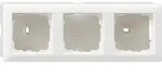 Aufputz-Geh&auml;use 3-fach Gira Standard 55, Reinwei&szlig;-gl&auml;nzend - 223,4 x 80,8 x 59,2