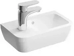 Handwaschbecken VitrA Integra, mit Hahnloch 370 x 220 mm, Hahnloch links, mit