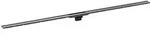 Geberit Duschrinne Cleanline 80, schwarzchrom / geb&uuml;rstet, 300-1300 mm -