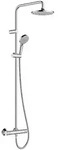 Brause-System Hansgrohe 200 1jet Vernis Blend Handbrause, Kopfbrause Ø 205 mm und Brause-System Hansgrohe 200 1jet Vernis Blend Handbrause, Kopfbrause Ø 205 mm und