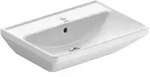 Waschtisch Duravit D-Neo, 600 x 165 x 440 mm, mit &Uuml;berlauf, 1 Hahnloch mittig, wei&szlig;