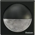 Wand Bewegungsmelder theben theLuxa R180 Schwarz Aufbau, 180&deg; (Quer/Front) 12/5m