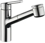 Sp&uuml;ltischmischer KWC Luna E herausziehbare Geschirrbrause, Ausladung 220 mm, chrom -