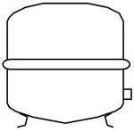 Viessmann Vitoset Membran-Druckausdehnungsgef&auml;&szlig; H 35 wei&szlig; f&uuml;r Heizung -...