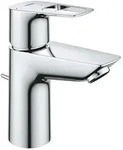 Waschtischmischer Grohe Bauloop S-Size, Ausladung 93 mm, Mittelstellung kalt,...