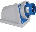 CEE-Wandger&auml;testecker 16A, 3-polig, 230V Twist, IP67 - Schraubklemmen inkl.