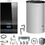 Buderus GB182i.2 Logaplus Gas-Brennwert Paket W42 schwarz mit Regelung BC400 und