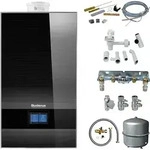 Buderus GB182i.2 Logaplus Gas-Brennwert Paket W42S schwarz mit Regelung BC400 - 15 kW