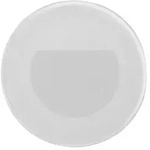 LED-Wandeinbauleuchte f&uuml;r Ger&auml;tedosen, rund, wei&szlig; - 75 x 50 mm