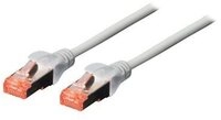 DIGITUS Patchkabel Cat6 S/FTP 2xRJ45 15.0m grau Hebelschutz Polybeutel