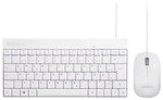 Perixx PERIDUO-212 DE, Mini USB-Tastatur und Maus Set, wei&szlig;