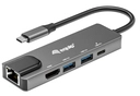 Equip USB-C 5-in-1-Multifunktionsadapter, HDMI, Gigabit LAN, USB 3.2 GEN1, 100W USB