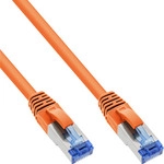 InLine&reg; Patchkabel, S/FTP (PiMf), Cat.6A, halogenfrei, orange, 0,5m