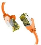 CAT6a ORANGE 0,25m Patchkabel S/FTP PIMF, RJ45 Netzwerkkabel Ethernetkabel LAN DSL
