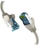 RJ45 PATCHKABEL mit CAT7 ROHKABEL GRAU 2m, S/FTP PIMF Netzwerkkabel LAN DSL