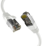 CAT8.1 WEISS 3m RJ45 PATCHKABEL S/FTP PIMF, LSZH 2000MHZ 40GB NETZWERKKABEL