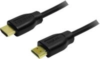 Logilink HDMI-Kabel A/M zu A/M, 4K/30 Hz, schwarz, 0,2 m